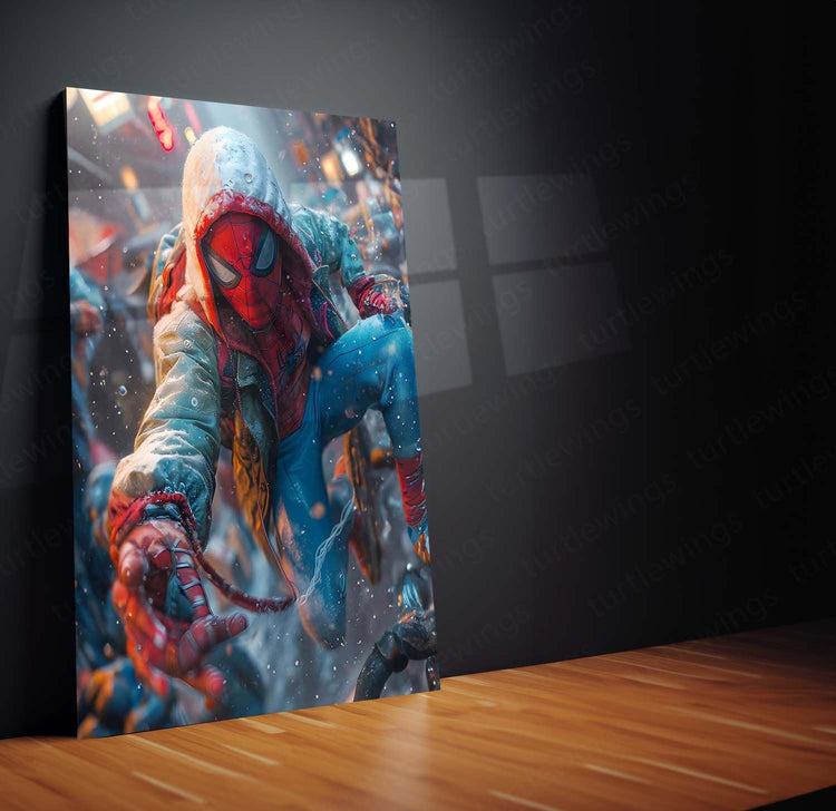 Spiderman Metal Poster | Web-Slinging Action | Superhero D?cor 3