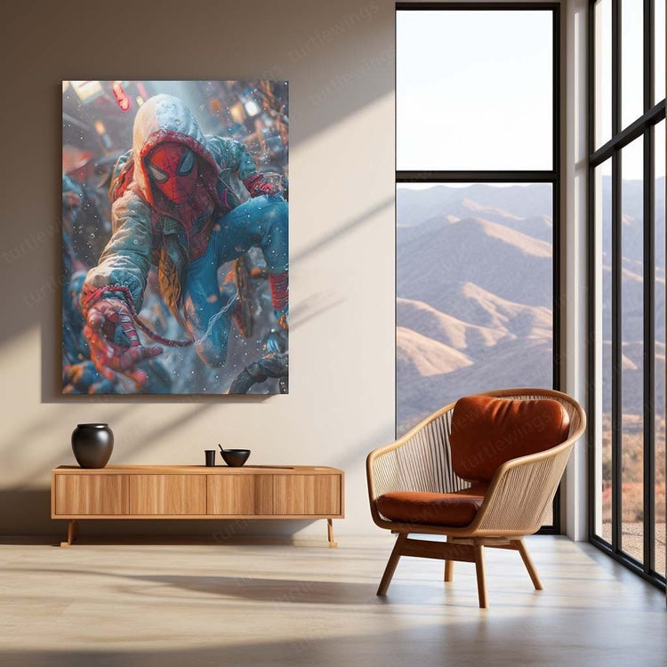 Spiderman Metal Poster | Web-Slinging Action | Superhero D?cor 3