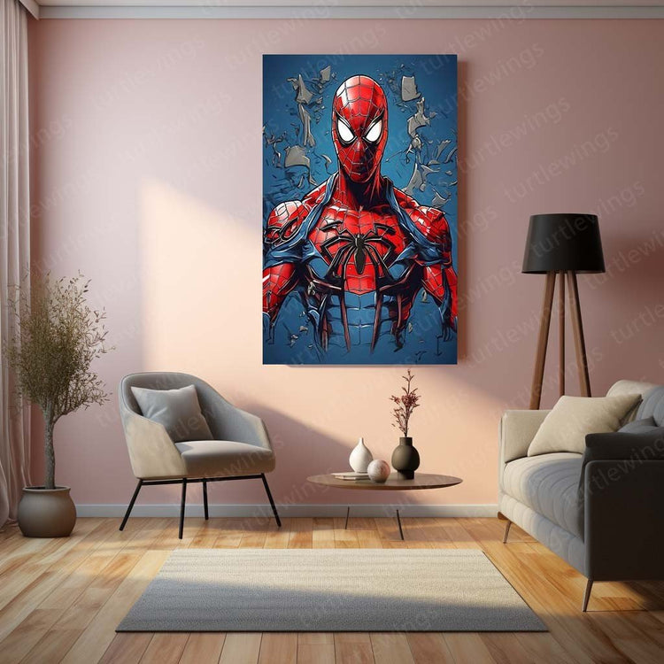 Spiderman Metal Poster | Web-Slinging Action | Superhero D?cor 7