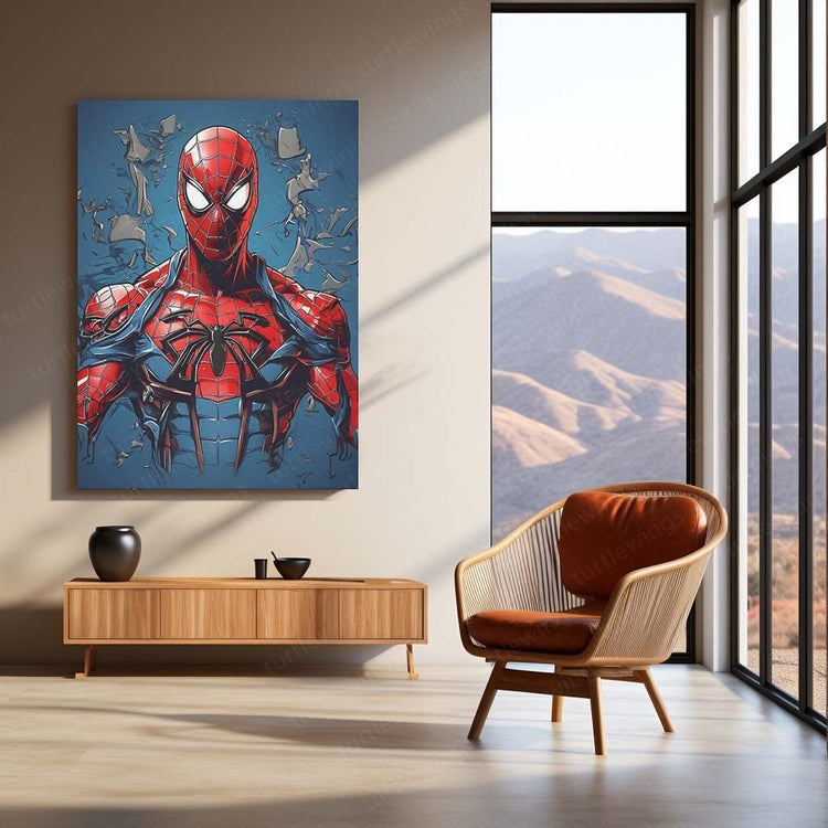 Spiderman Metal Poster | Web-Slinging Action | Superhero D?cor 7