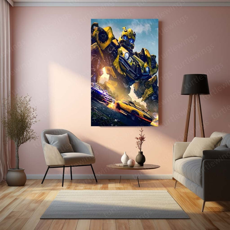 Bumblebee Movie Art Metal Poster | Iconic Transformer | Sci-Fi D?cor 3