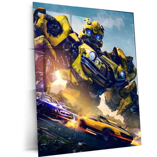 Bumblebee Movie Art Metal Poster | Iconic Transformer | Sci-Fi D?cor 3