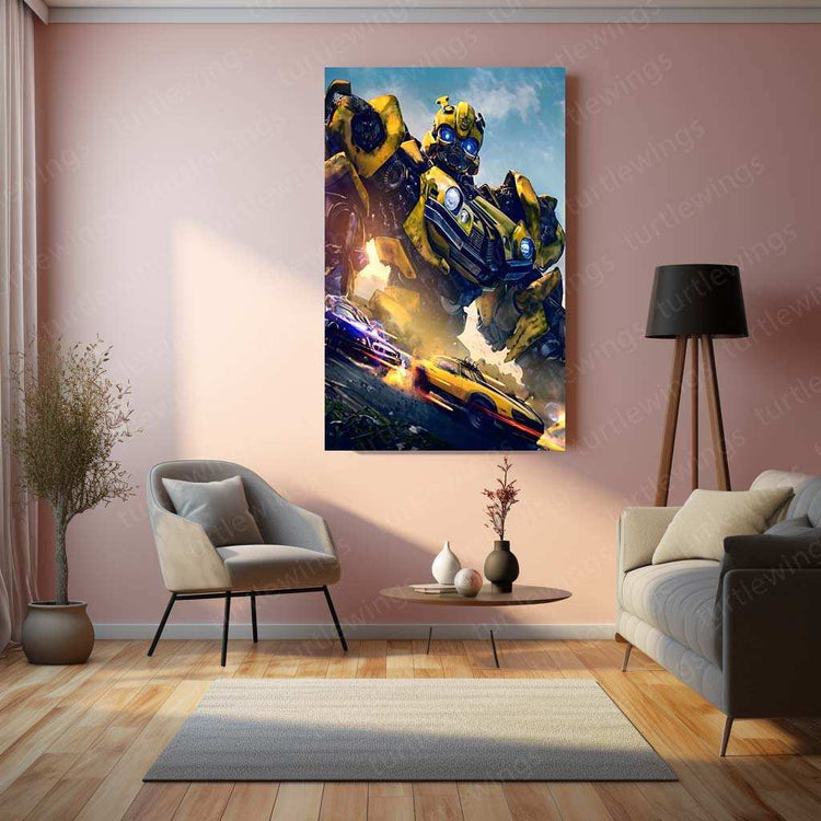 Bumblebee: Autobot Metal Poster – Transform and Roll Out! - TURTLEWINGS 