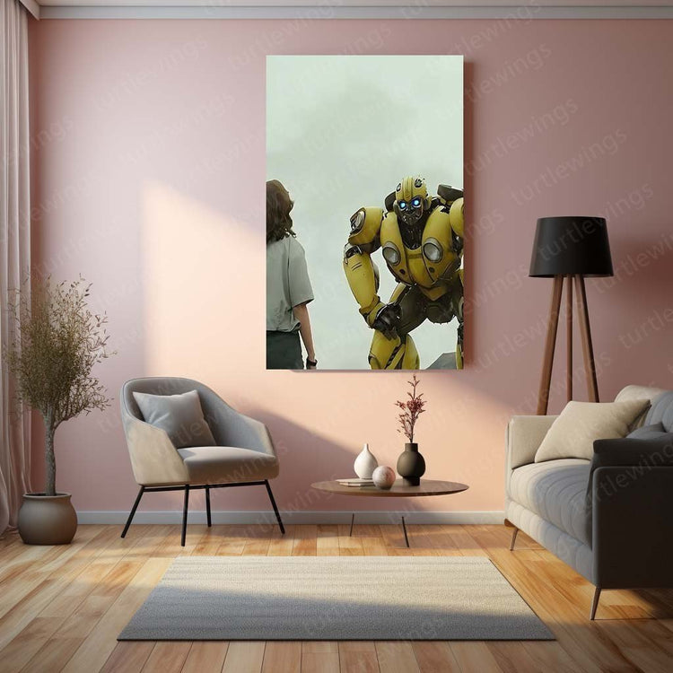 Bumblebee Movie Art Metal Poster | Iconic Transformer | Sci-Fi D?cor 4