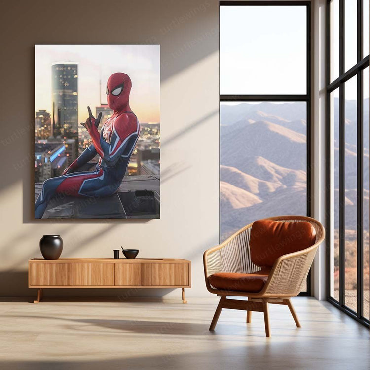 Spiderman Metal Poster | Web-Slinging Action | Superhero D?cor 10