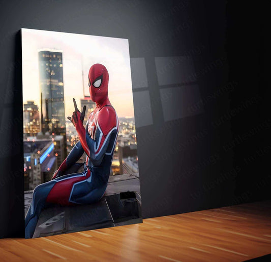 Spider-Man Metal Poster – Ultimate Hero in Action - TURTLEWINGS 