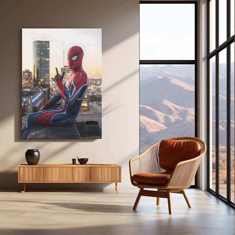 Spider-Man Metal Poster – Ultimate Hero in Action - TURTLEWINGS 