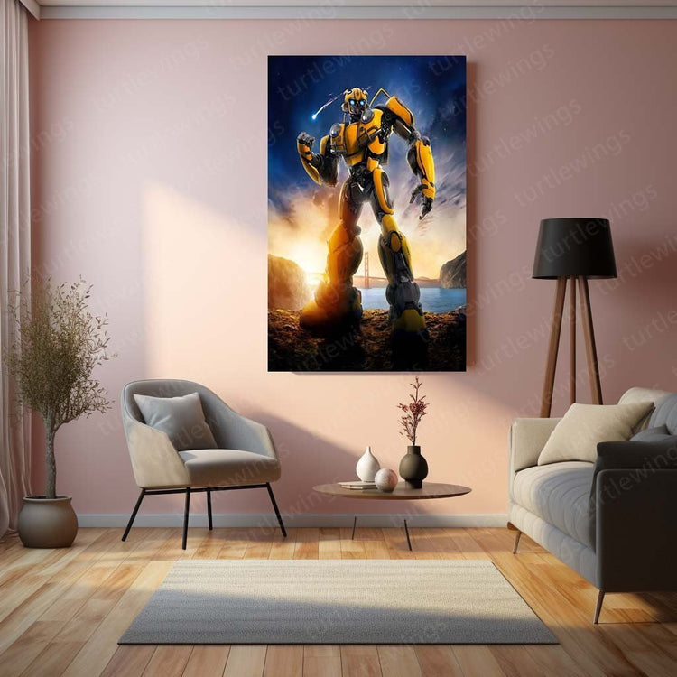 Bumblebee Movie Art Metal Poster | Iconic Transformer | Sci-Fi D?cor 5