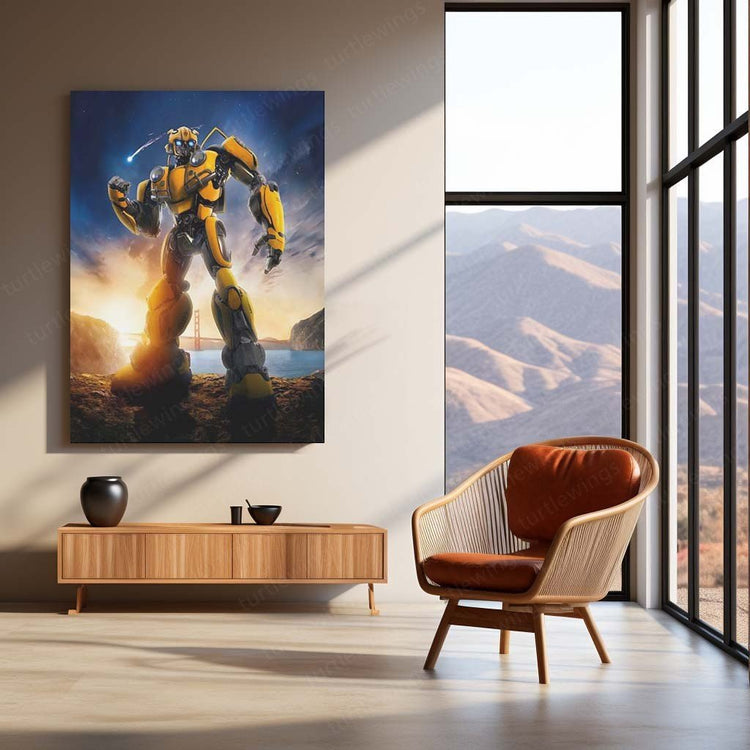 Bumblebee Movie Art Metal Poster | Iconic Transformer | Sci-Fi D?cor 5