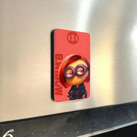 Minions x Avengers Fridge Magnet Set | Set of 5: Iron Man, Hulk, Wonder Woman, Hawkeye, Thor