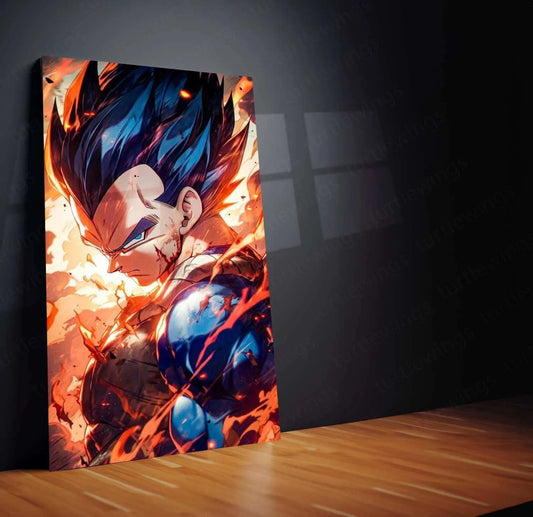 VEGETA – DbZ Metal Poster 4 - TURTLEWINGS 