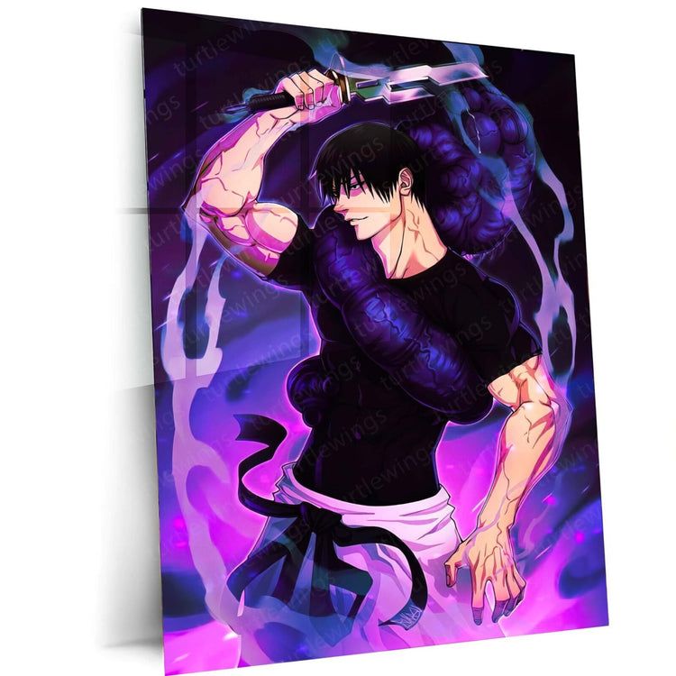 Toji Fushiguro Metal Poster | Jujutsu Kaisen Wall Art | HD Print