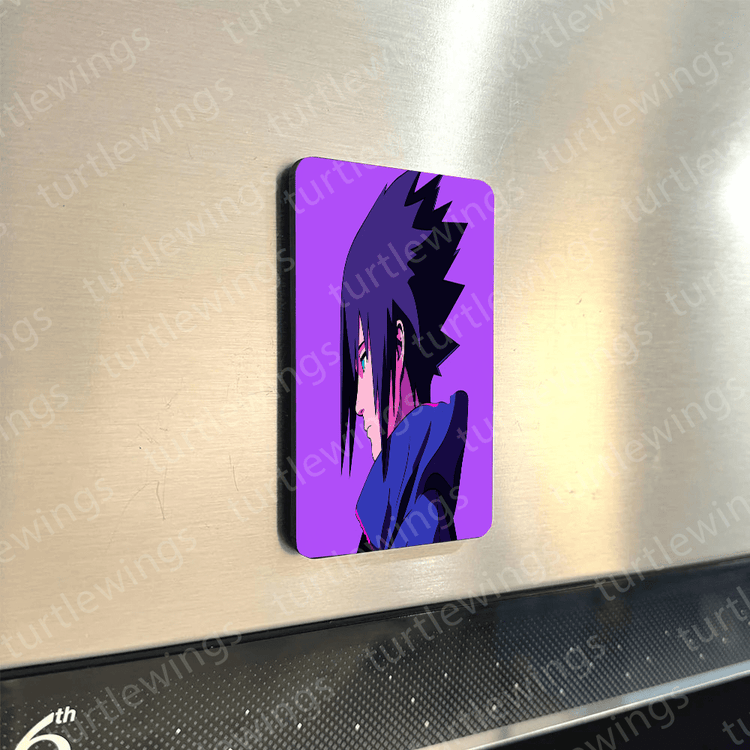 Anime Legends Fridge Magnet Combo: NarutoAnime, Sasuke, Luffy, Zoro, Saitama | HD Metal Prints | Turtlewings