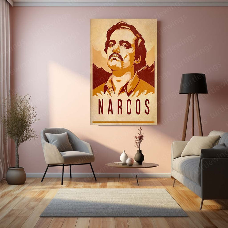 Pablo Escobar Metal Poster | Narcos Wall Art | HD Print