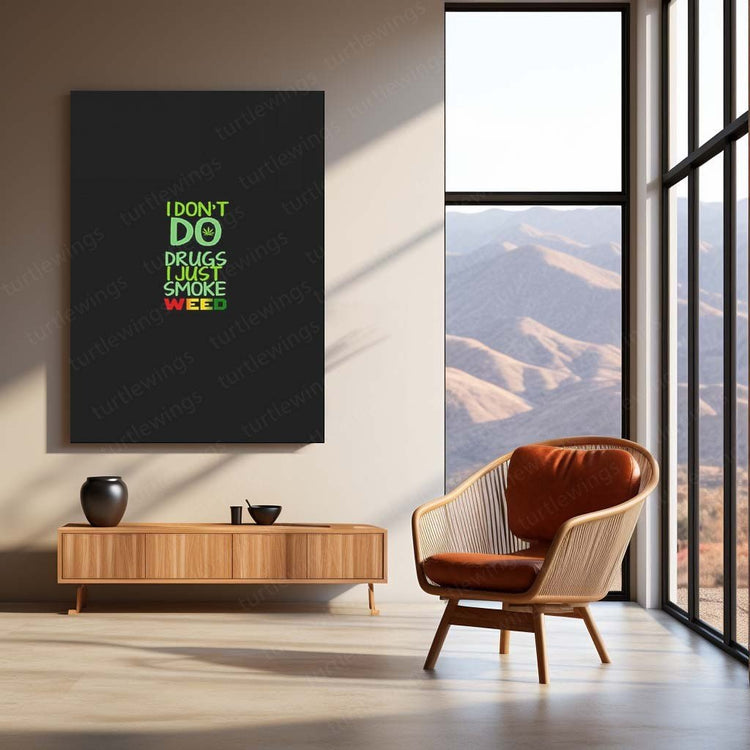 Elevated Wisdom - Weed Quote Metal Poster | Cannabis Wall Art | HD Print