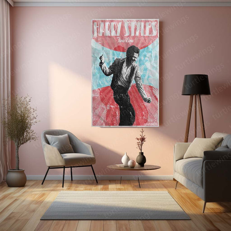 Iconic Charm - Harry Styles Metal Poster | Musician Wall Art | HD Print