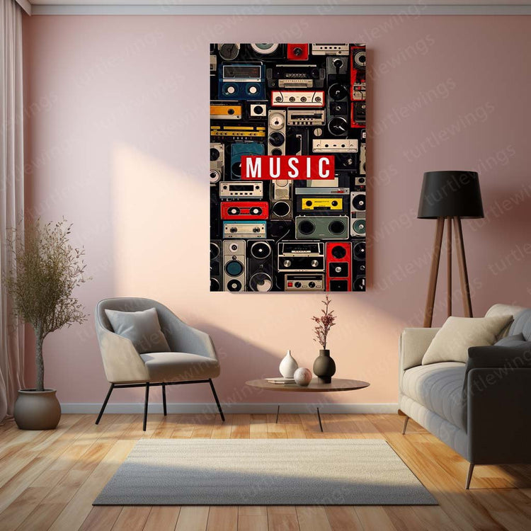 Melodic Harmony - Music Metal Poster | Musical Wall Art | HD Print