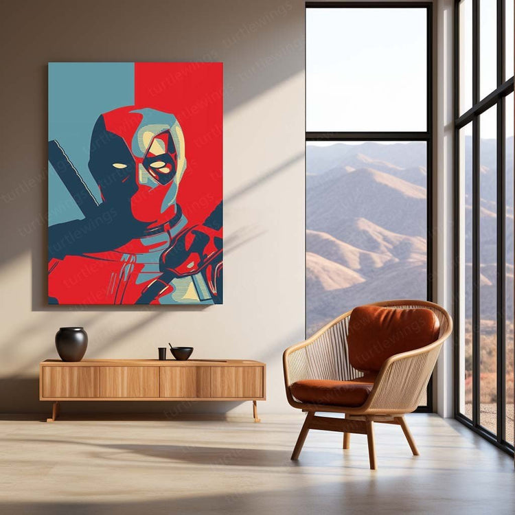 Merc with a Mouth - Deadpool Metal Poster | Comic Book Wall Art | HD Print