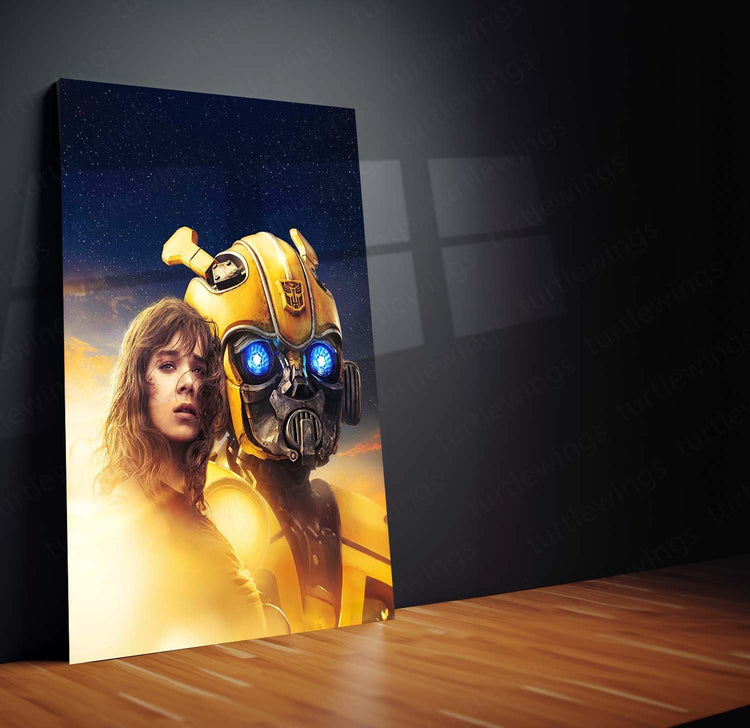 Bumblebee Movie Art Metal Poster | Iconic Transformer | Sci-Fi D?cor