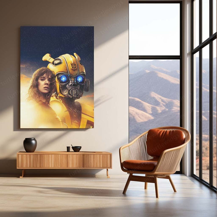 Bumblebee Movie Art Metal Poster | Iconic Transformer | Sci-Fi D?cor