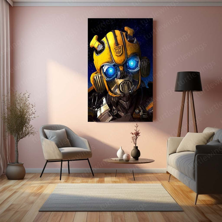 Bumblebee Movie Art Metal Poster | Iconic Transformer | Sci-Fi D?cor 2