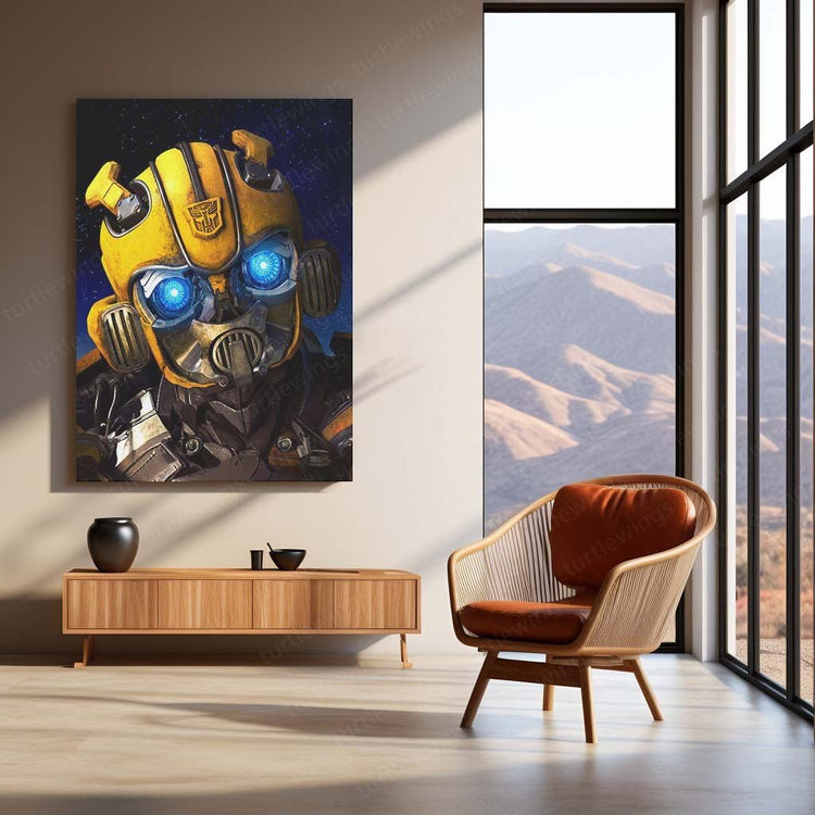 Bumblebee Movie Art Metal Poster | Iconic Transformer | Sci-Fi D?cor 2