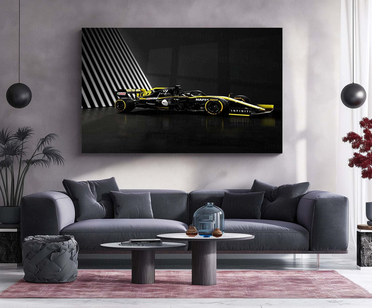 Renault F1 R.S.19 Metal Poster | Racing Team Art