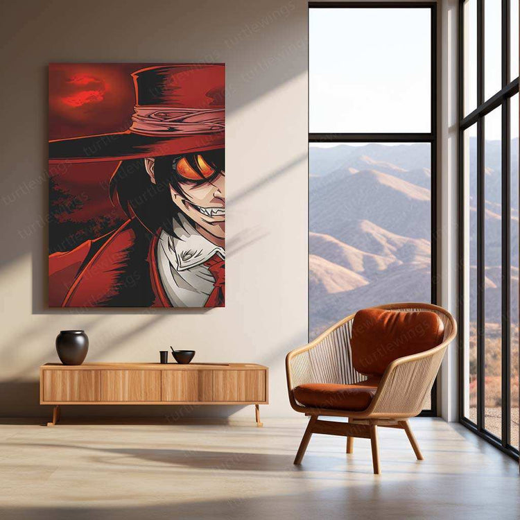 Alucard Poster – Powerful Vampire from Hellsing Anime - TURTLEWINGS 