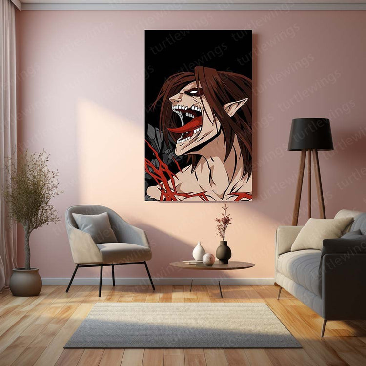 Attack on Titan Metal Poster | Anime Wall Art | HD Print