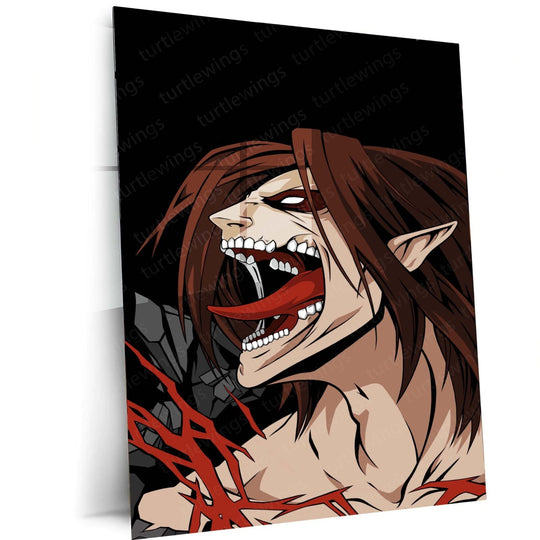 Attack on Titan Metal Poster | Anime Wall Art | HD Print