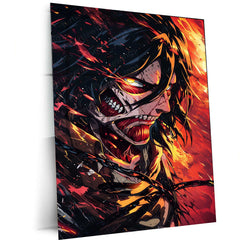 Attack on Titan Metal Poster – Epic Anime Wall Art | Colossal Battle Decor 2