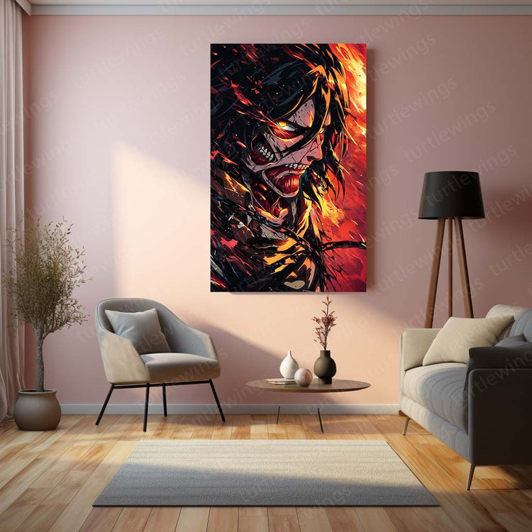 Attack on Titan Metal Poster | Epic Anime Scene | HD Print 2