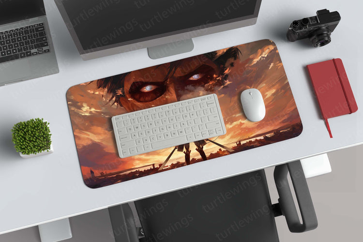 Attack on Titan Mikasa Deskmat | Epic Warrior Design for Anime Fans