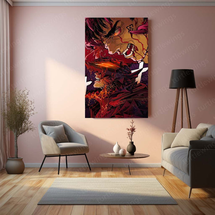 Berserk Metal Poster | Dark Fantasy Wall Art | HD Print