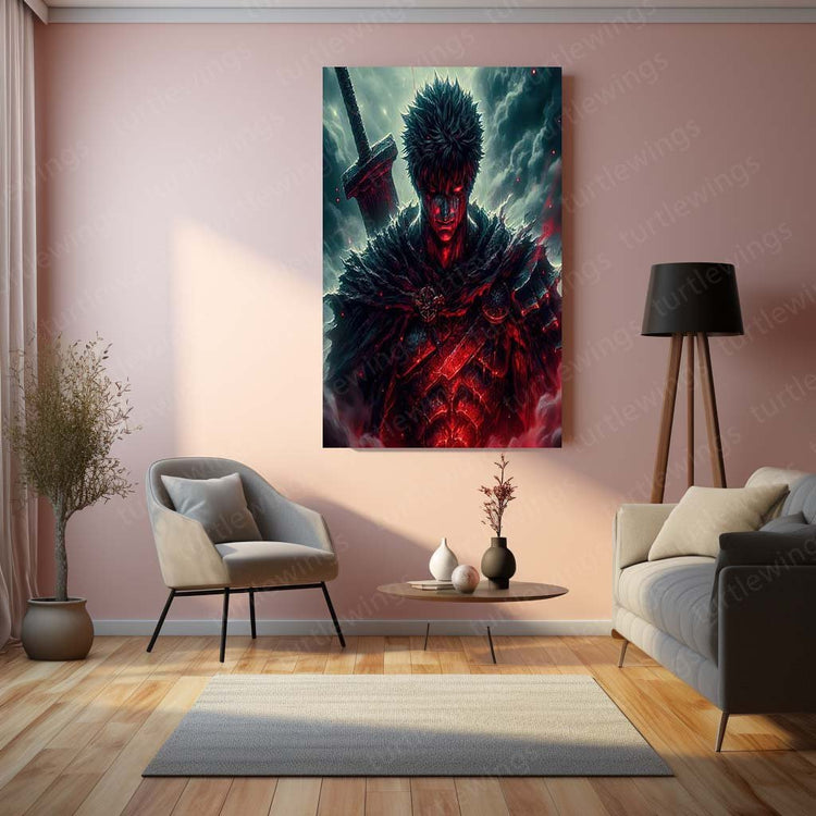 Dark Fantasy - Berserk Anime Metal Poster | Gothic Wall Art | HD Quality 02