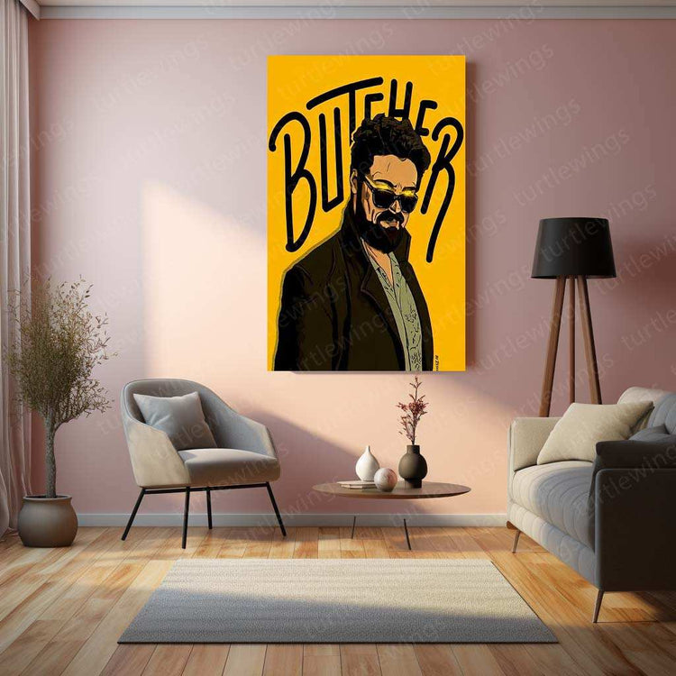 Billy Butcher Metal Poster – The Boys Wall Art | Dark Antihero Aesthetic Decor - TURTLEWINGS 