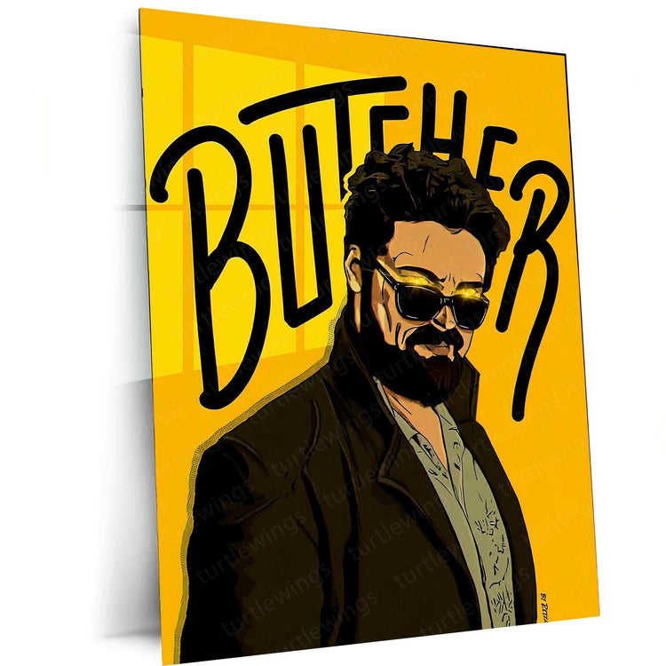 Billy Butcher Metal Poster – The Boys Wall Art | Dark Antihero Aesthetic Decor - TURTLEWINGS 