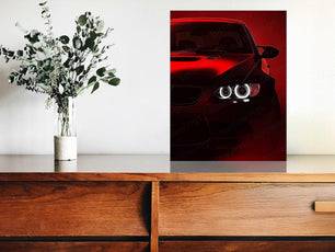 BMW M5 Neon LED Metal Frame â Luxurious Automotive Wall Art - TURTLEWINGS 