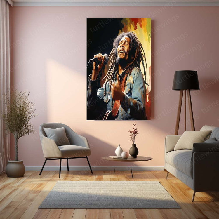 Legend Lives On - Bob Marley Metal Poster | Music Icon Wall Art | HD Print