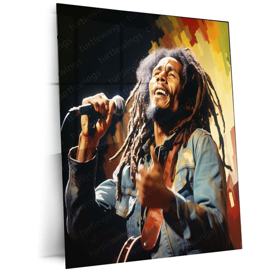 Legend Lives On - Bob Marley Metal Poster | Music Icon Wall Art | HD Print