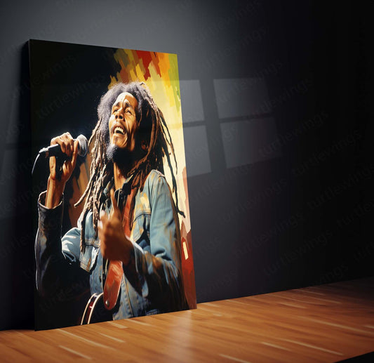 Legend Lives On - Bob Marley Metal Poster | Music Icon Wall Art | HD Print