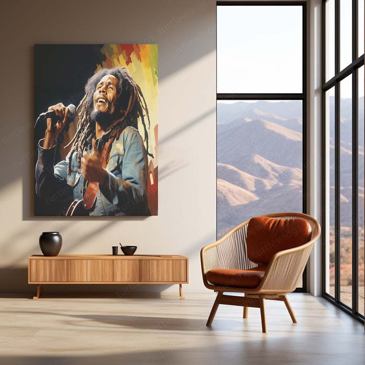 Legend Lives On - Bob Marley Metal Poster | Music Icon Wall Art | HD Print