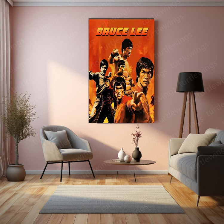 Enter the Dragon - Bruce Lee Metal Poster | Martial Arts Wall Art | HD Print