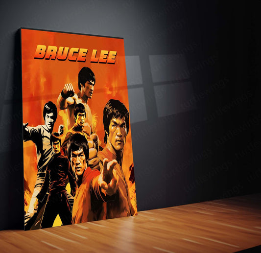 Enter the Dragon - Bruce Lee Metal Poster | Martial Arts Wall Art | HD Print