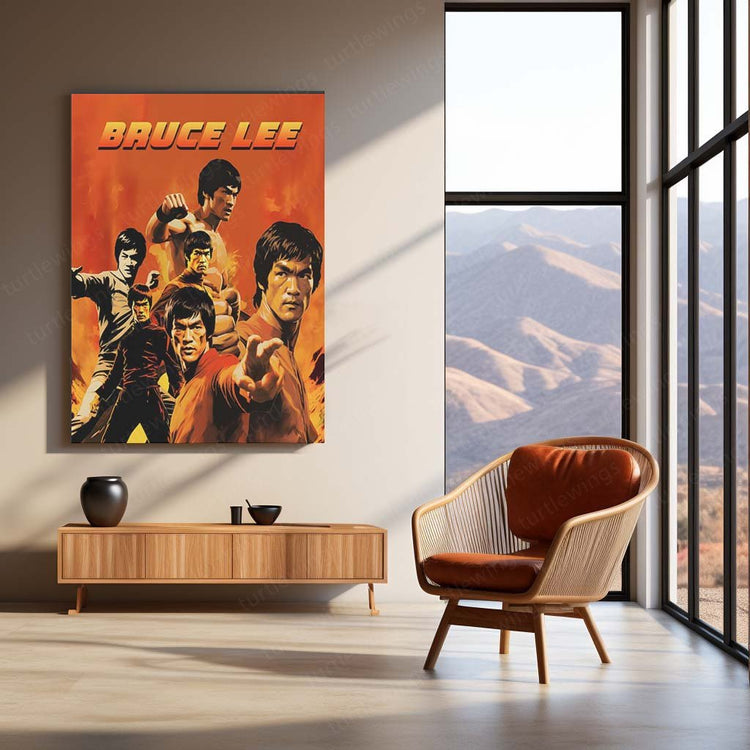 Enter the Dragon - Bruce Lee Metal Poster | Martial Arts Wall Art | HD Print