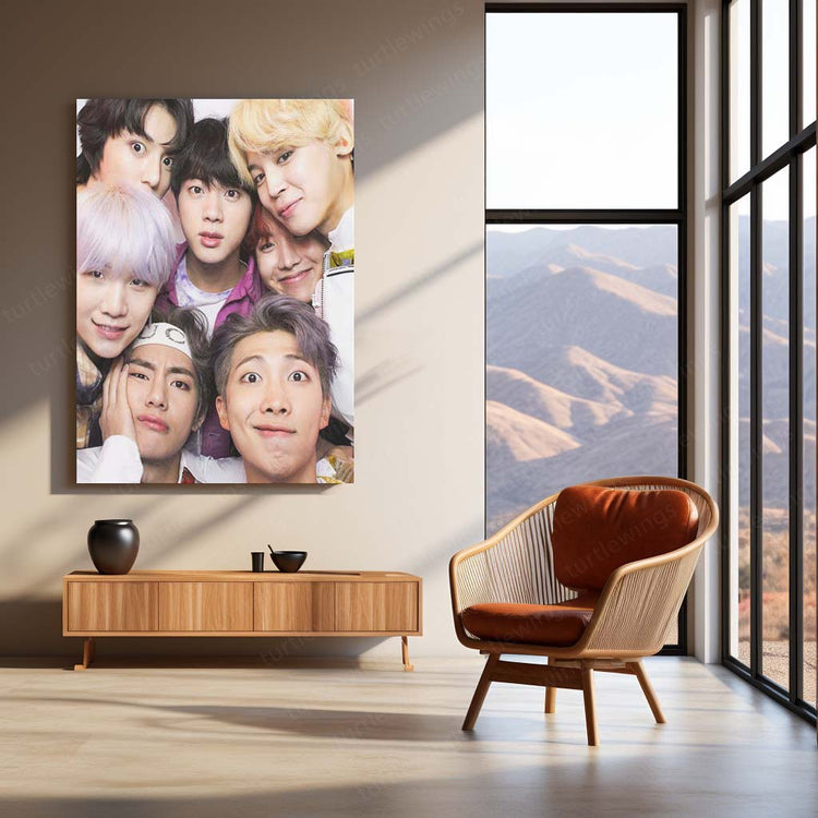 BTS Metal Poster | Global K-Pop Icons | HD Print- 3