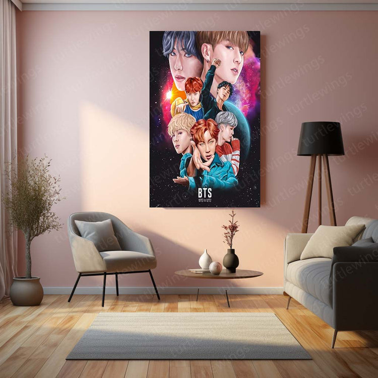 BTS Metal Poster | Global K-Pop Icons | HD Print-4