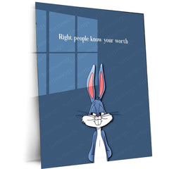 Bugs Bunny Quote Metal Poster – Classic Cartoon Wall Art | Fun & Witty Decor 2