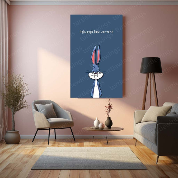 Bugs Bunny Quote Metal Poster