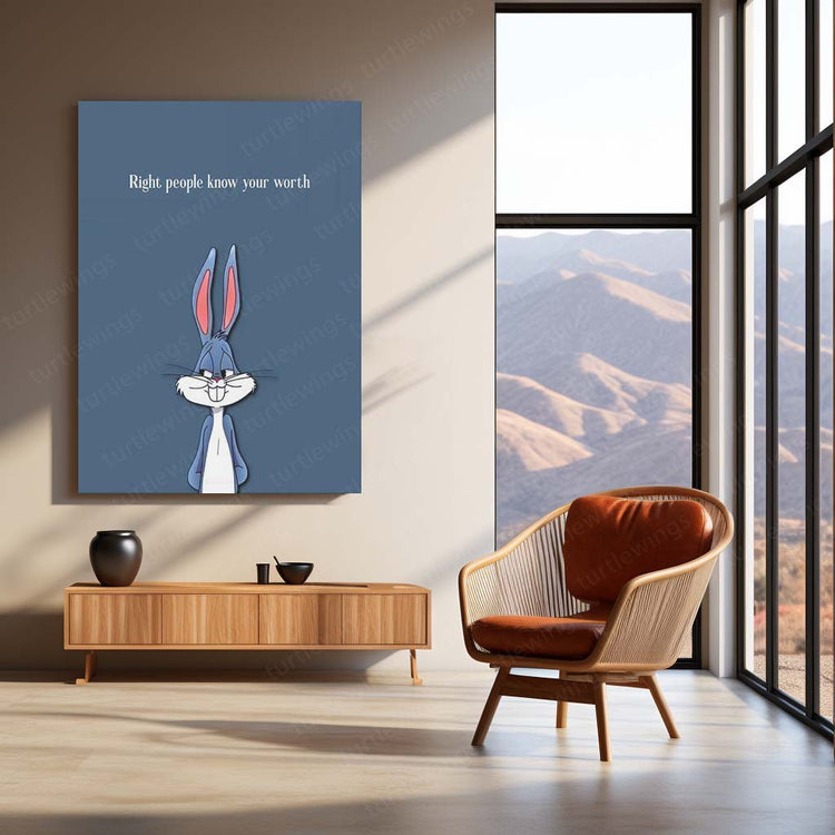 Bugs Bunny Quote Metal Poster